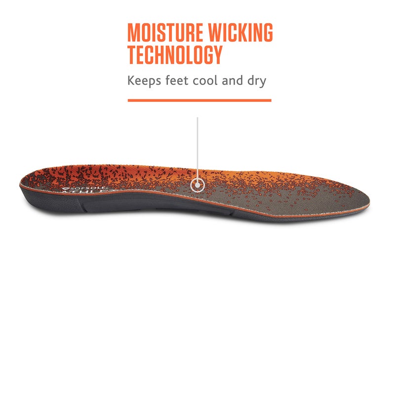 Sof Sole womens Athletic Performance Full-length Insole, Orange, 11-Aug US - Image 3